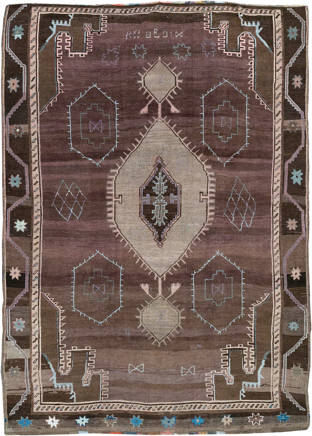 Vintage Turkish Anatolian Room Size Carpet, No.32350 - Galerie Shabab
