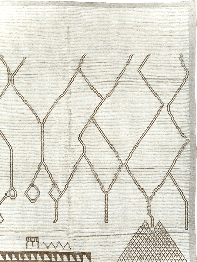 Modern Moroccan Tribal Room Size Carpet, No.32355 - Galerie Shabab