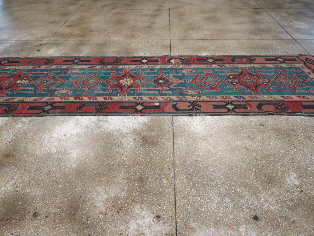 Antique Caucasian Avar Kilim Runner, No.32363 - Galerie Shabab