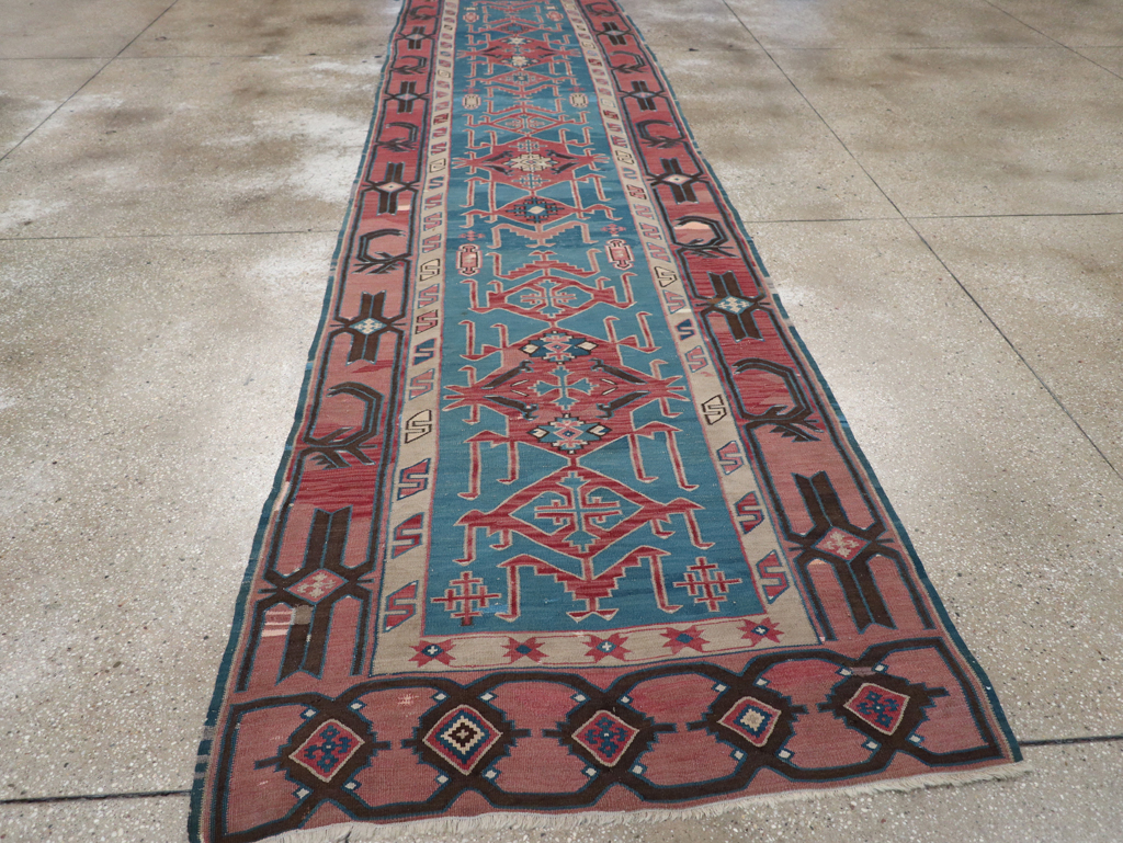 Antique Caucasian Avar Kilim Runner, No.32363 - Galerie Shabab