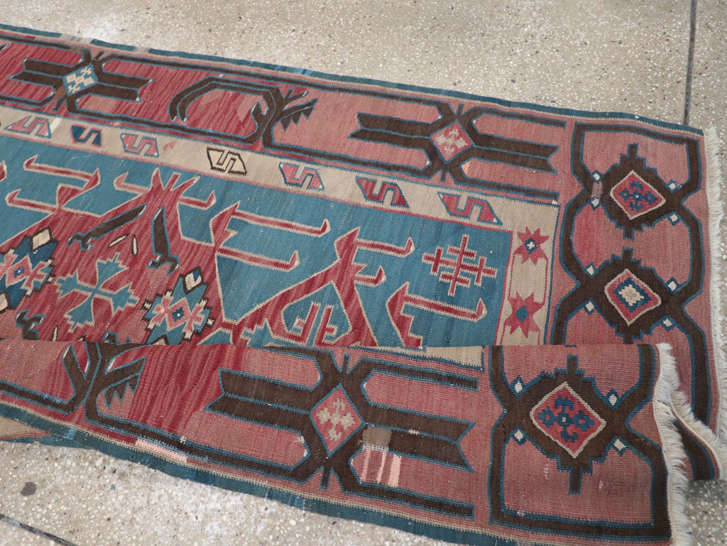 Antique Caucasian Avar Kilim Runner, No.32363 - Galerie Shabab