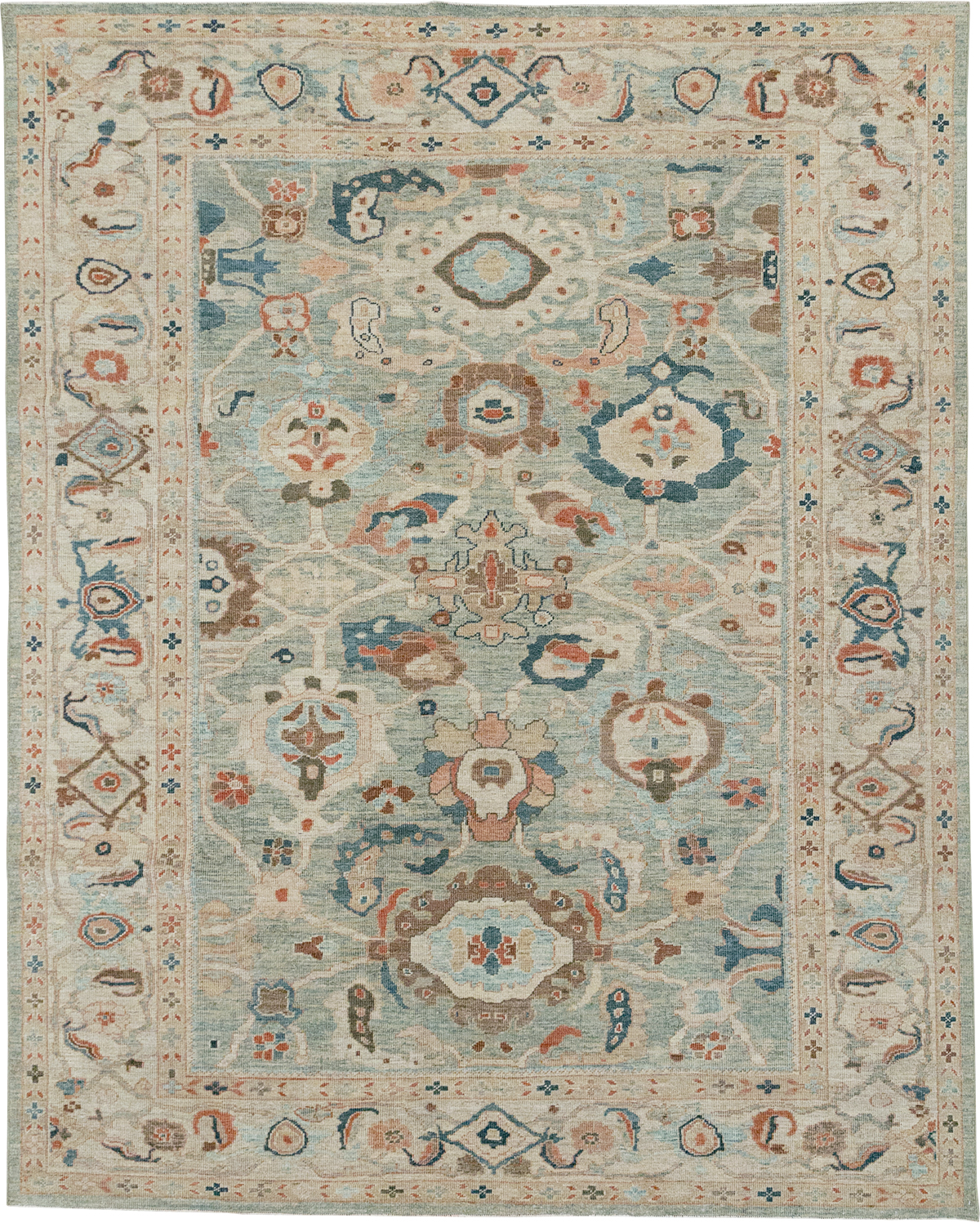 Modern Persian Sultanabad Room Size Carpet, No.32364 - Galerie Shabab