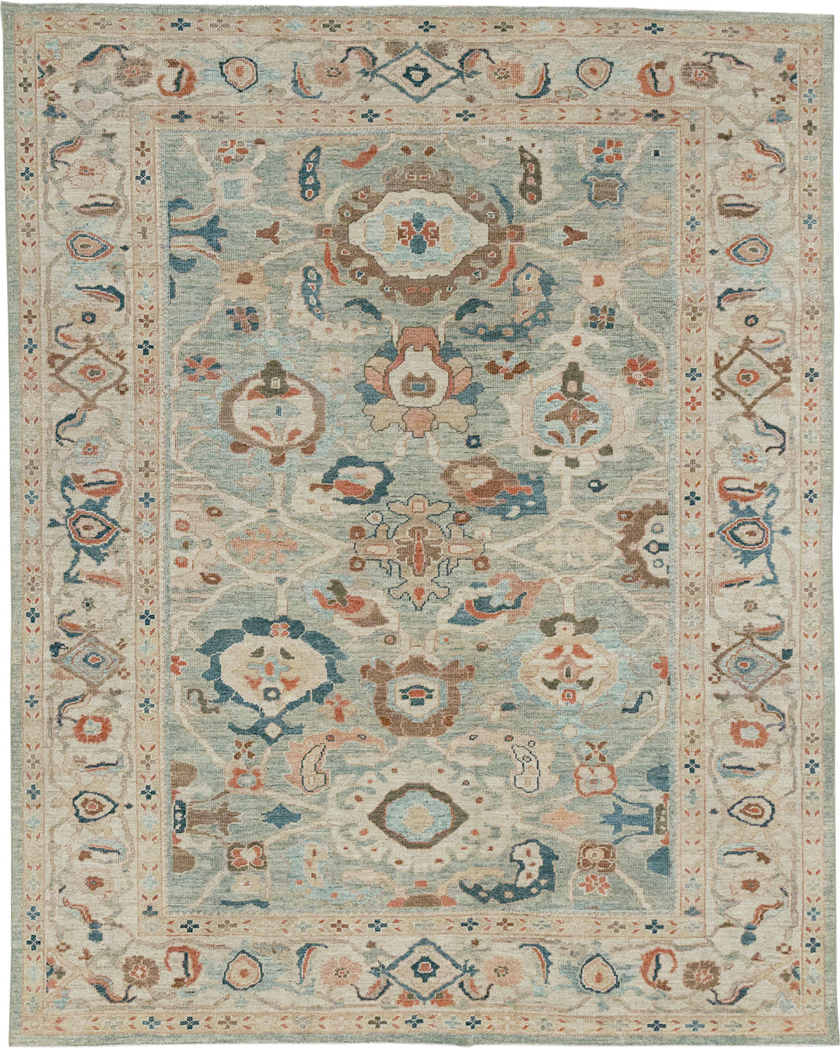 Modern Persian Sultanabad Room Size Carpet, No.32364 - Galerie Shabab
