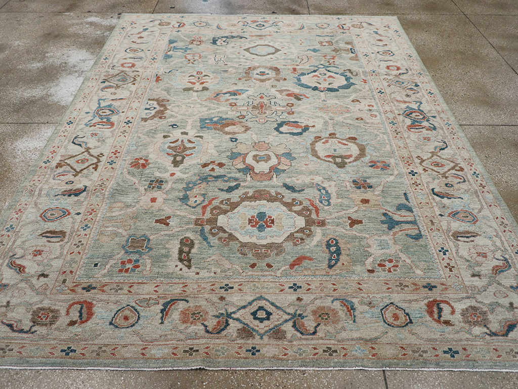 Modern Persian Sultanabad Room Size Carpet, No.32364 - Galerie Shabab