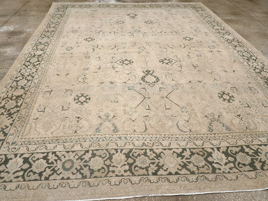 Vintage Persian Mahal Room Size Carpet, No.32366 - Galerie Shabab