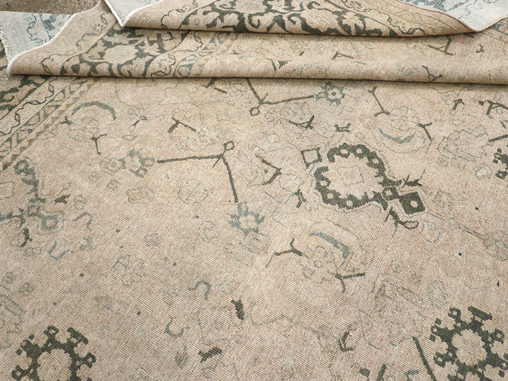 Vintage Persian Mahal Room Size Carpet, No.32366 - Galerie Shabab