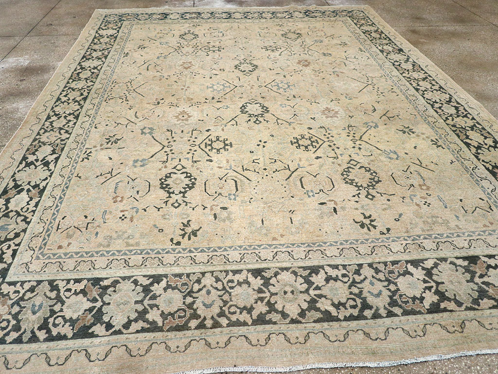 Vintage Persian Mahal Room Size Carpet, No.32367 - Galerie Shabab