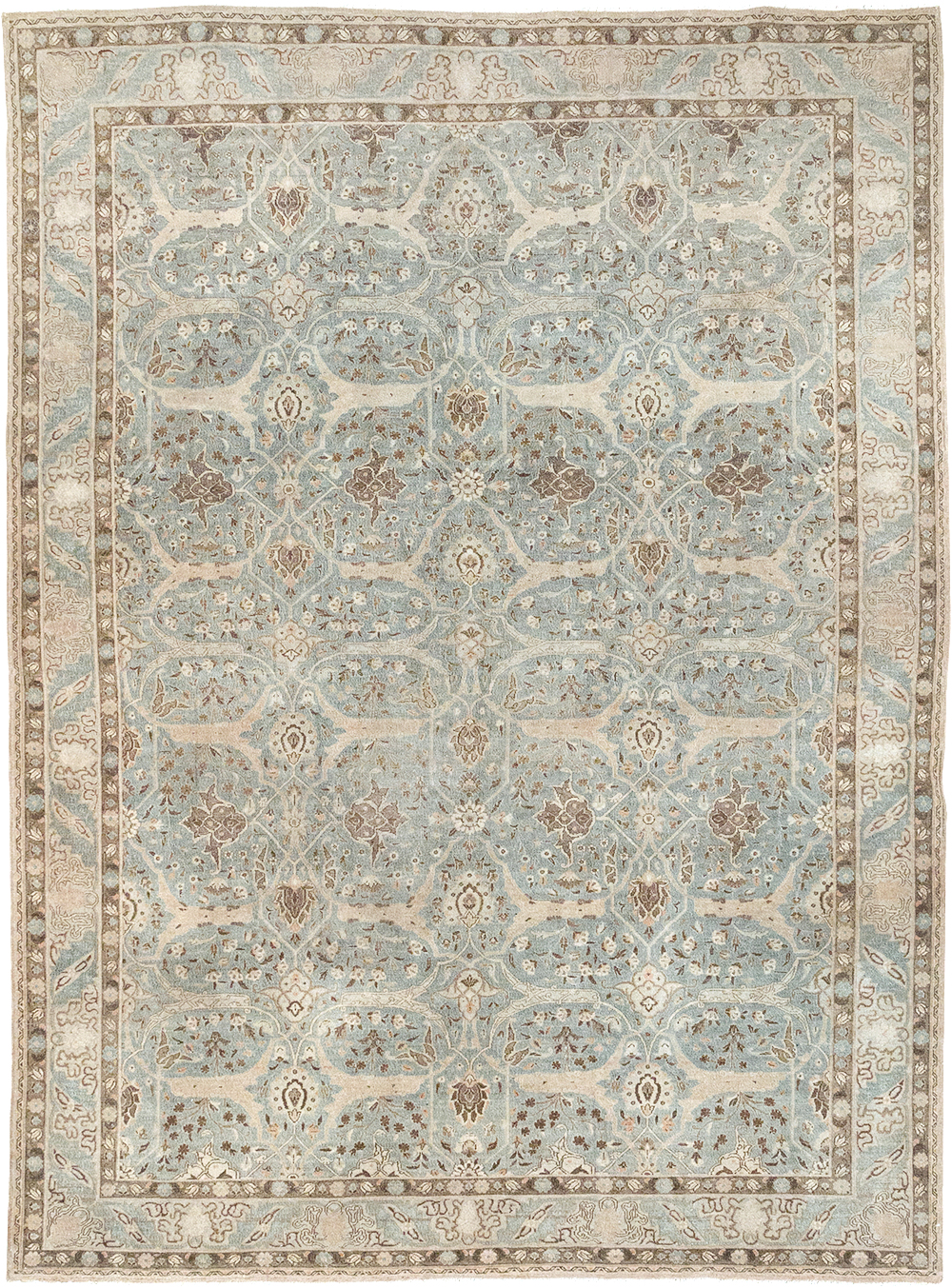 Vintage Persian Quom Room Size Carpet, No.32373 - Galerie Shabab