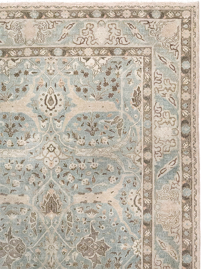 Vintage Persian Quom Room Size Carpet, No.32373 - Galerie Shabab