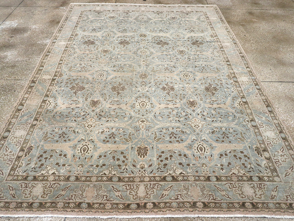 Vintage Persian Quom Room Size Carpet, No.32373 - Galerie Shabab