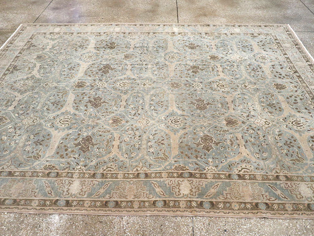 Vintage Persian Quom Room Size Carpet, No.32373 - Galerie Shabab