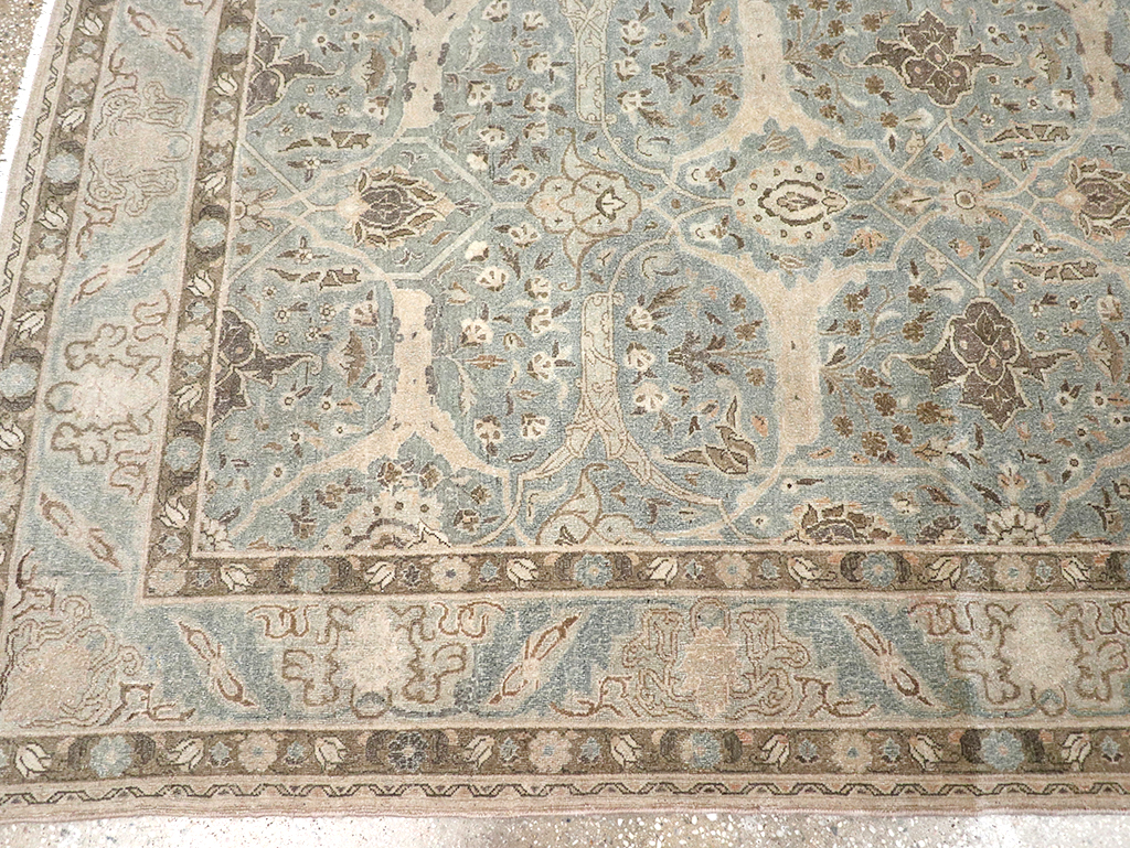 Vintage Persian Quom Room Size Carpet, No.32373 - Galerie Shabab