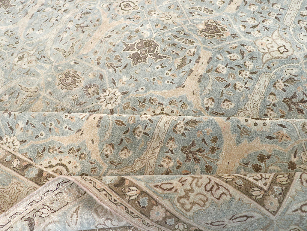 Vintage Persian Quom Room Size Carpet, No.32373 - Galerie Shabab