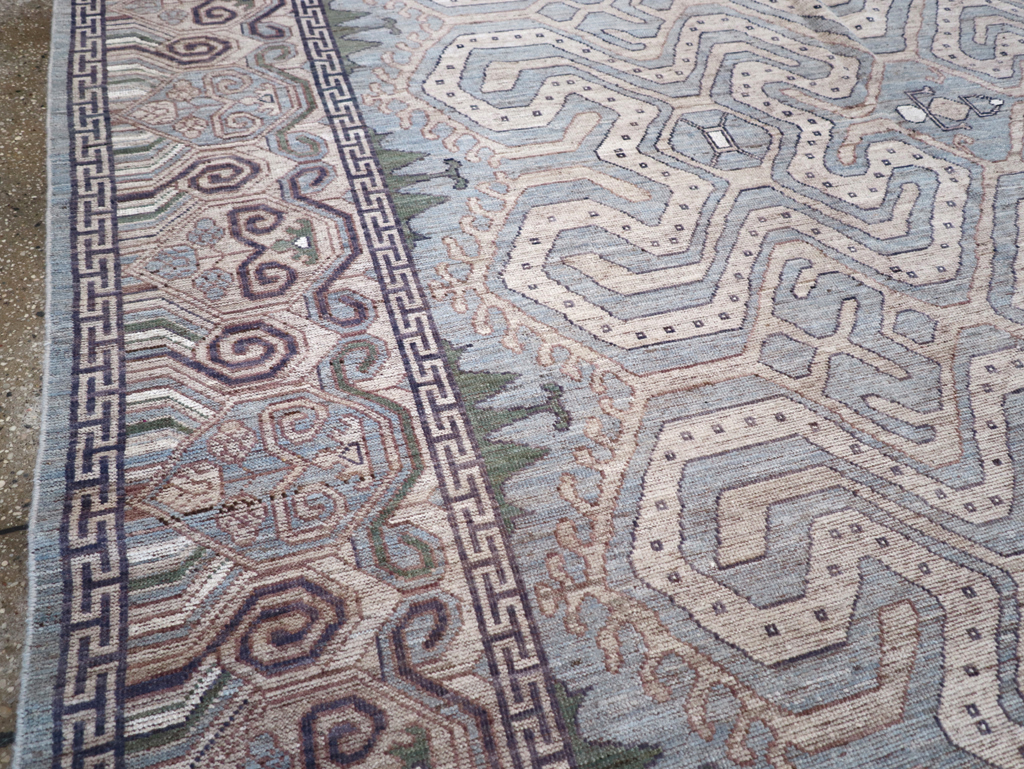 Modern East Turkestan Khotan Room Size Carpet, No.32375 - Galerie Shabab