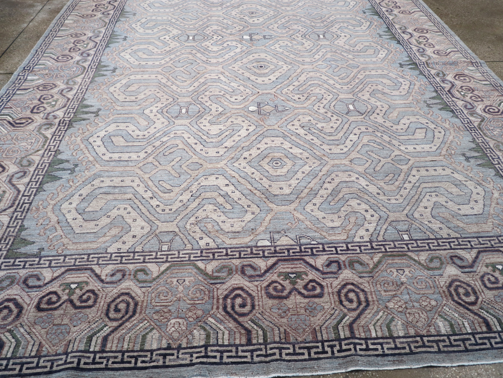 Modern East Turkestan Khotan Room Size Carpet, No.32375 - Galerie Shabab