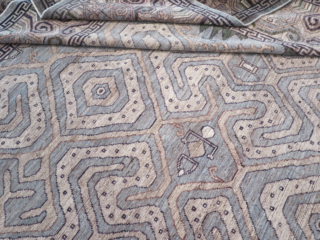 Modern East Turkestan Khotan Room Size Carpet, No.32375 - Galerie Shabab