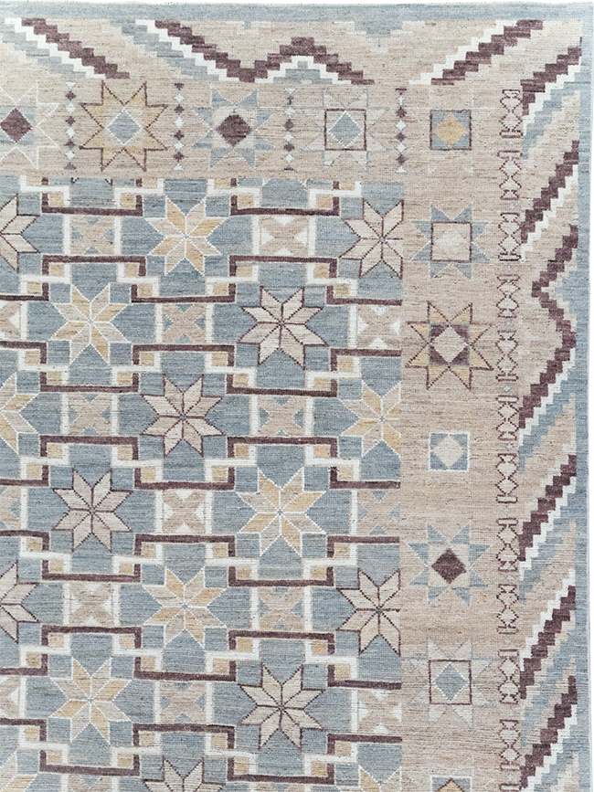Modern East Turkestan Khotan Room Size Carpet, No.32377 - Galerie Shabab
