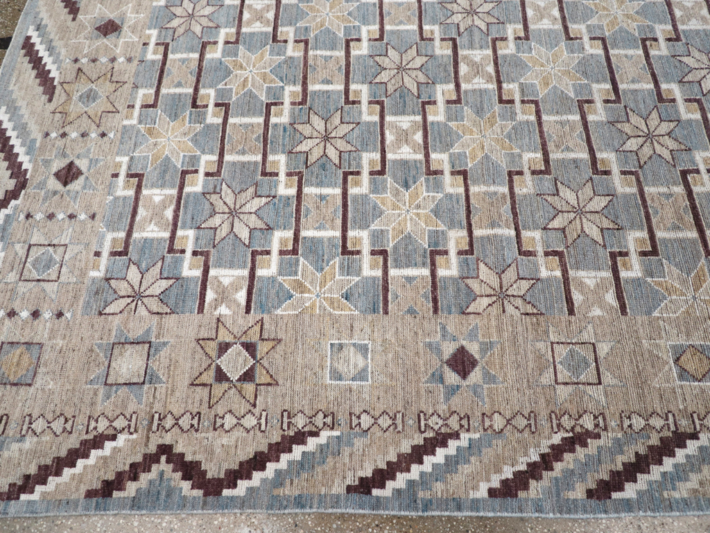 Modern East Turkestan Khotan Room Size Carpet, No.32377 - Galerie Shabab