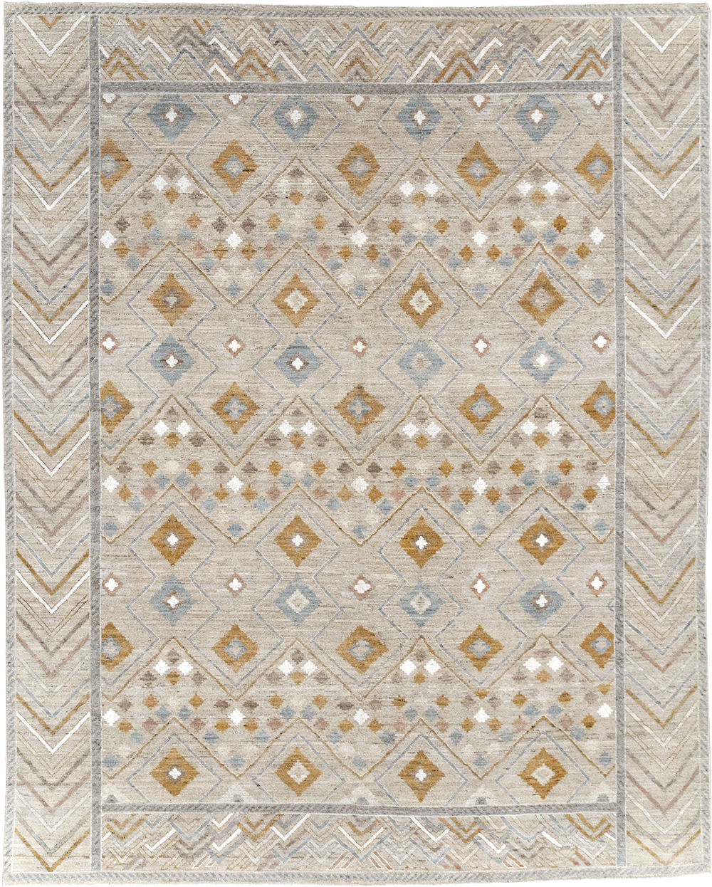 Modern East Turkestan Khotan Small Room Size Carpet, No.32380 - Galerie Shabab