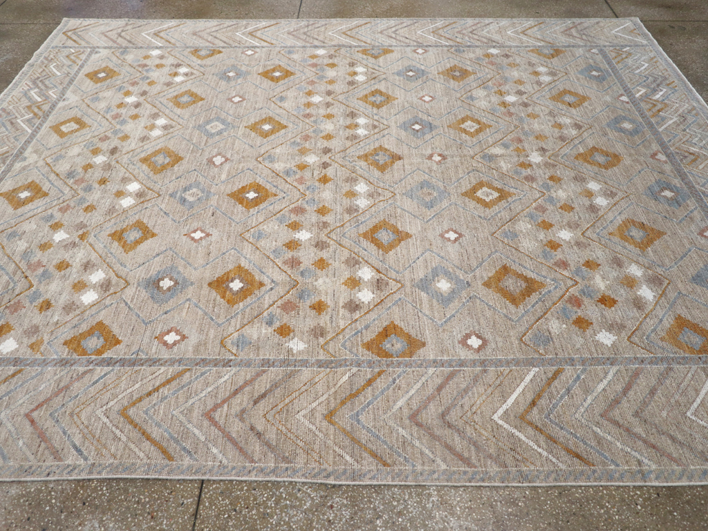 Modern East Turkestan Khotan Small Room Size Carpet, No.32380 - Galerie Shabab