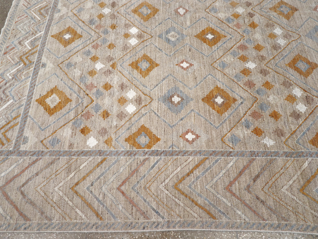 Modern East Turkestan Khotan Small Room Size Carpet, No.32380 - Galerie Shabab