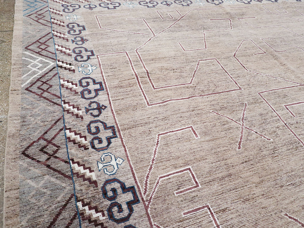 Modern East Turkestan Khotan Room Size Carpet, No.32382 - Galerie Shabab