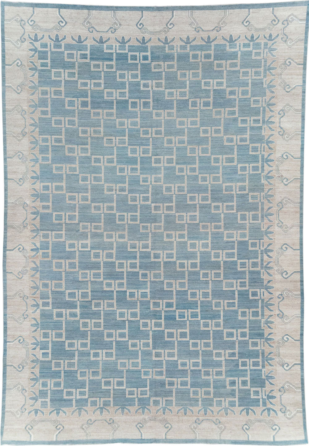 Modern East Turkestan Khotan Room Size Carpet, No.32383 - Galerie Shabab