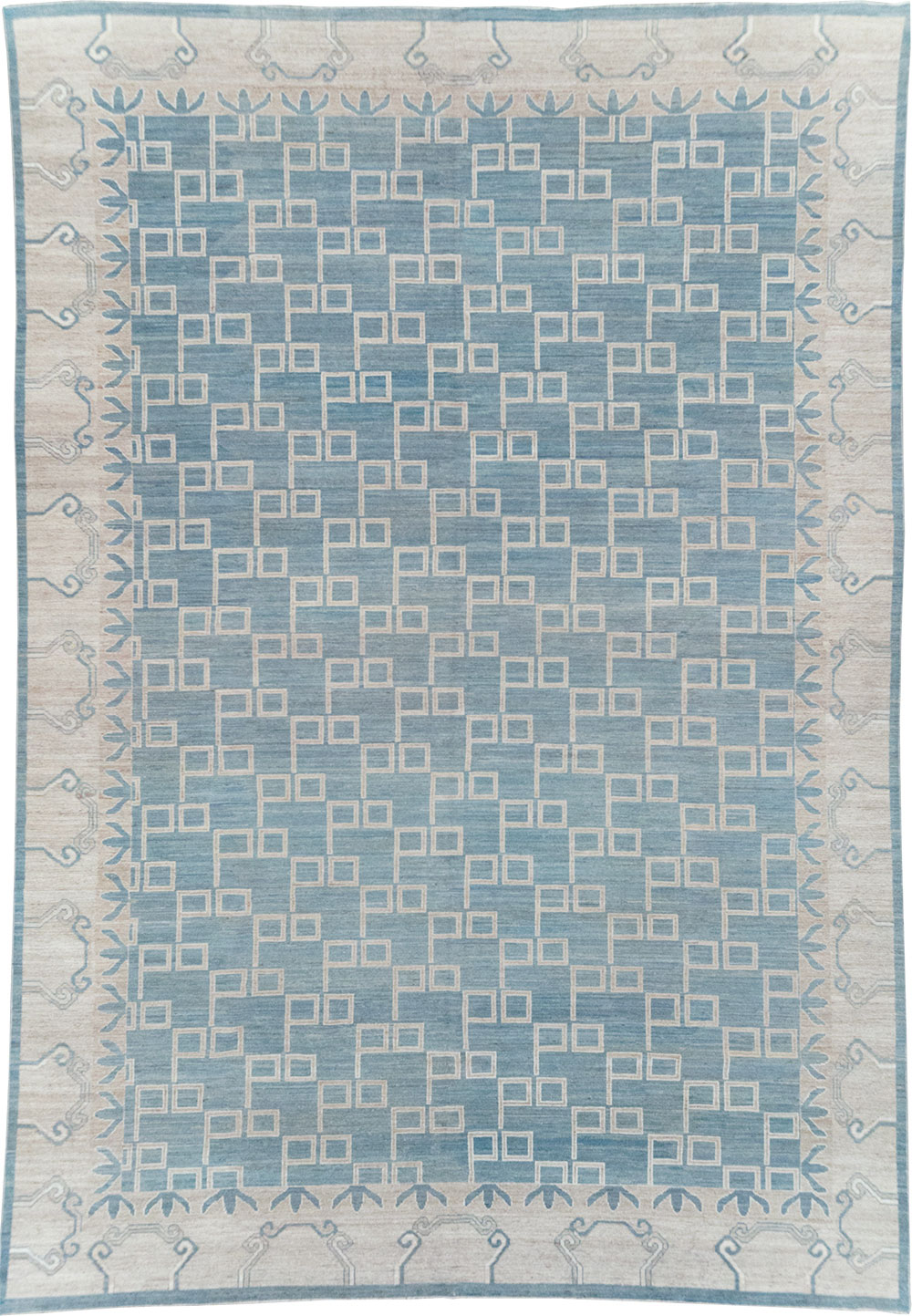 Modern East Turkestan Khotan Room Size Carpet, No.32383 - Galerie Shabab