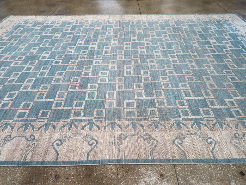 Modern East Turkestan Khotan Room Size Carpet, No.32383 - Galerie Shabab
