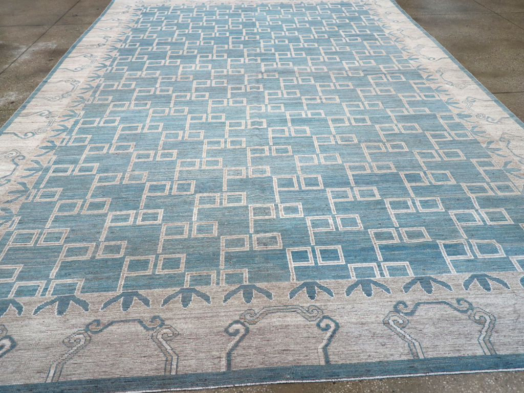Modern East Turkestan Khotan Room Size Carpet, No.32383 - Galerie Shabab