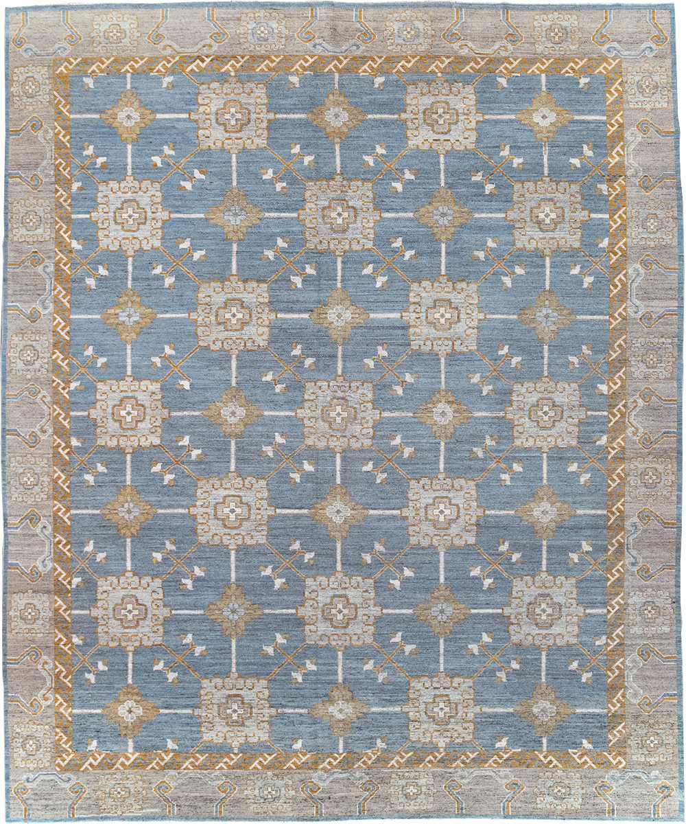 Modern East Turkestan Khotan Room Size Carpet, No.32384 - Galerie Shabab