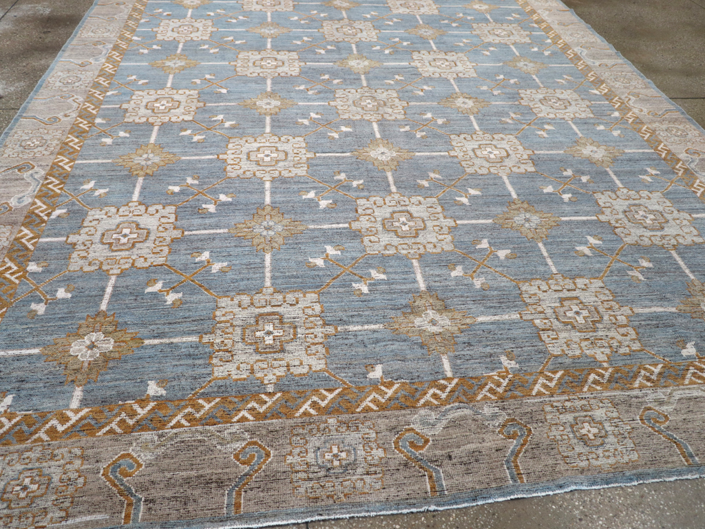 Modern East Turkestan Khotan Room Size Carpet, No.32384 - Galerie Shabab