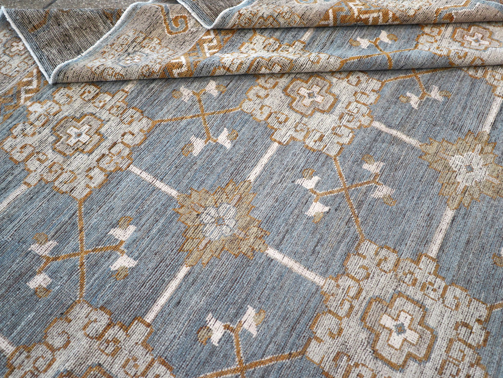 Modern East Turkestan Khotan Room Size Carpet, No.32384 - Galerie Shabab