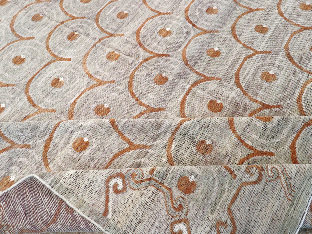 Modern East Turkestan Khotan Room Size Carpet, No.32386 - Galerie Shabab