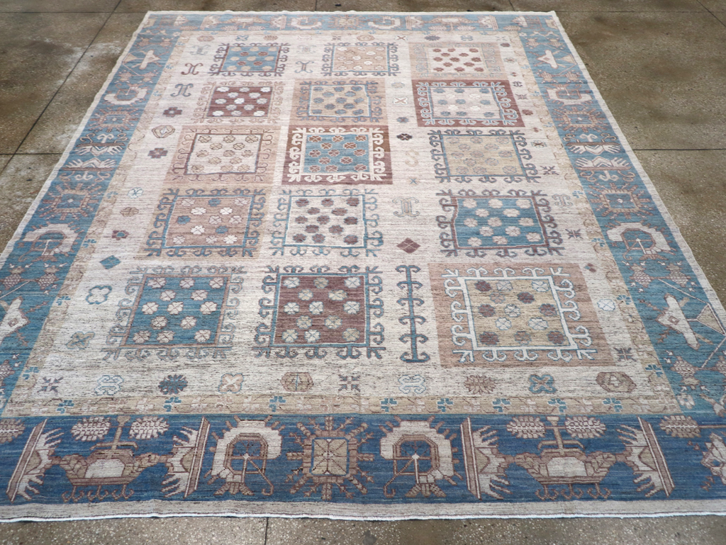 Modern East Turkestan Khotan Room Size Carpet, No.32388 - Galerie Shabab