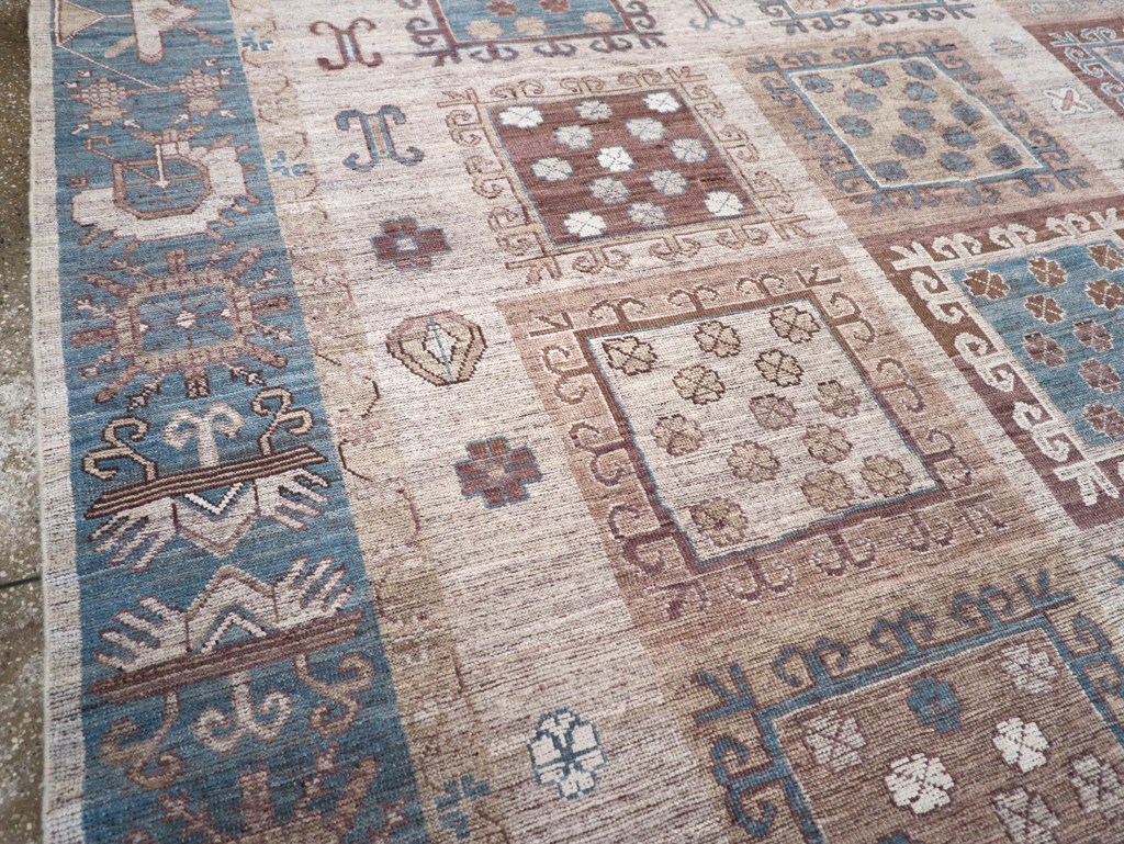 Modern East Turkestan Khotan Room Size Carpet, No.32388 - Galerie Shabab
