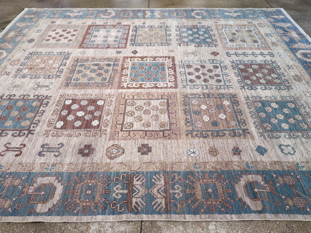 Modern East Turkestan Khotan Room Size Carpet, No.32388 - Galerie Shabab