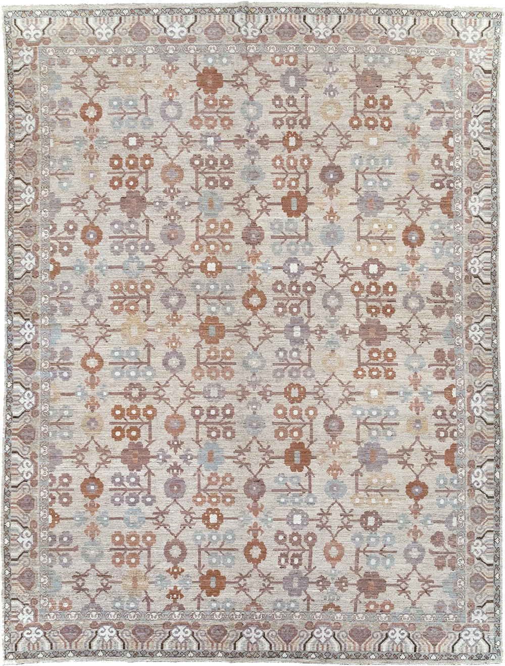 Modern East Turkestan Khotan Room Size Carpet, No.32389 - Galerie Shabab