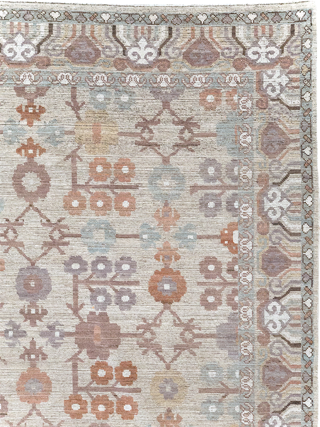 Modern East Turkestan Khotan Room Size Carpet, No.32389 - Galerie Shabab