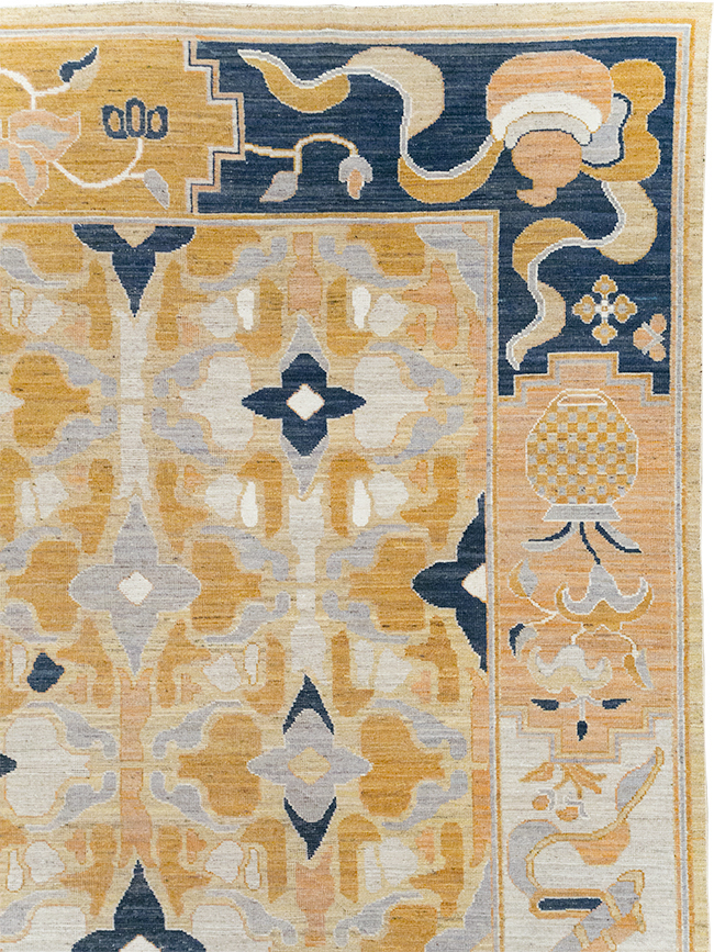 Modern East Turkestan Khotan Room Size Carpet, No.32391 - Galerie Shabab