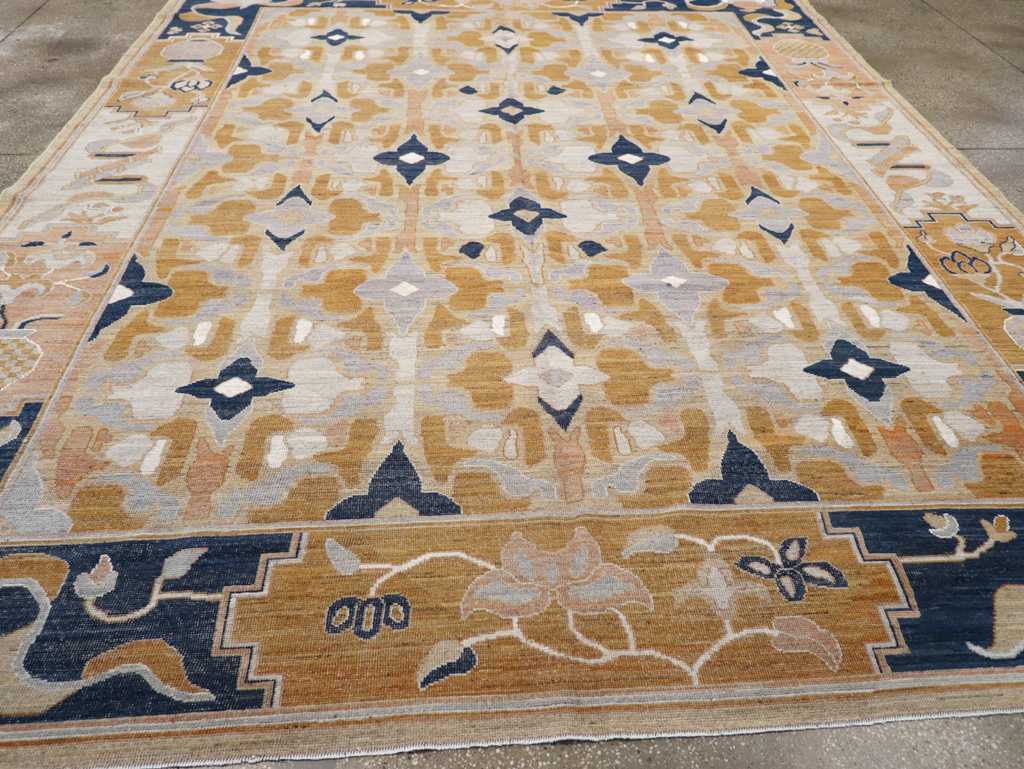 Modern East Turkestan Khotan Room Size Carpet, No.32391 - Galerie Shabab