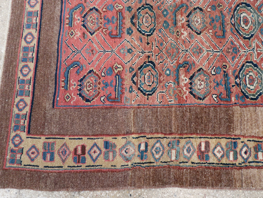 Antique Persian Serab Square Accent Rug, No.32399 - Galerie Shabab