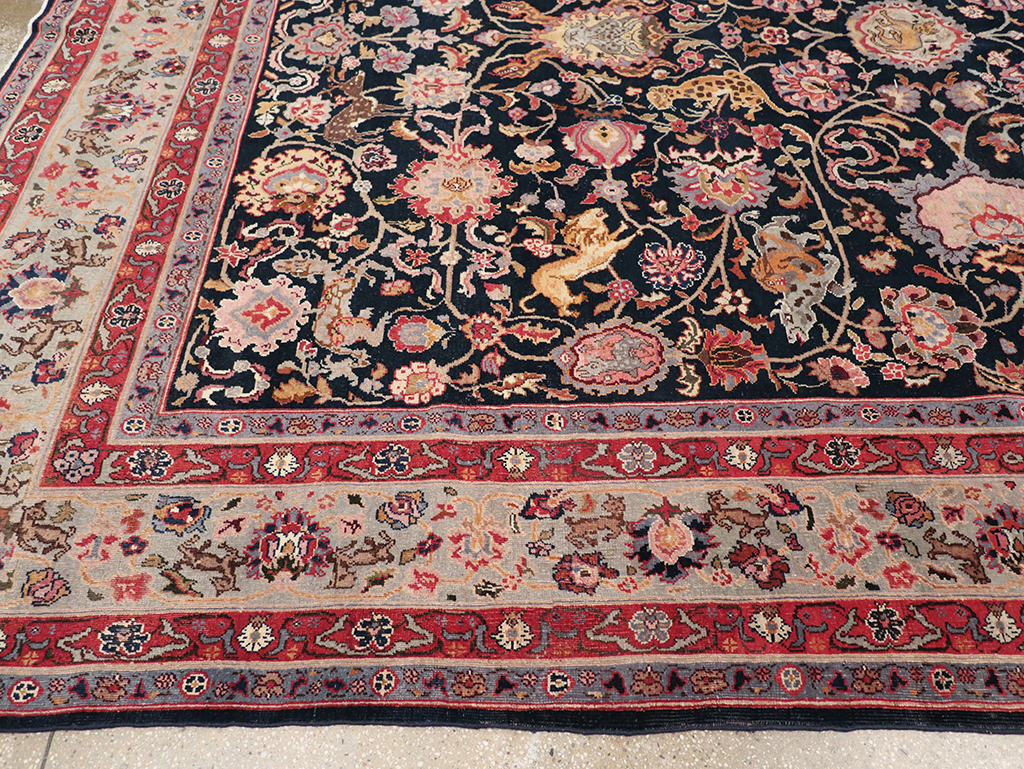 Vintage Turkish Pictorial Room Size Carpet, No.32401 - Galerie Shabab
