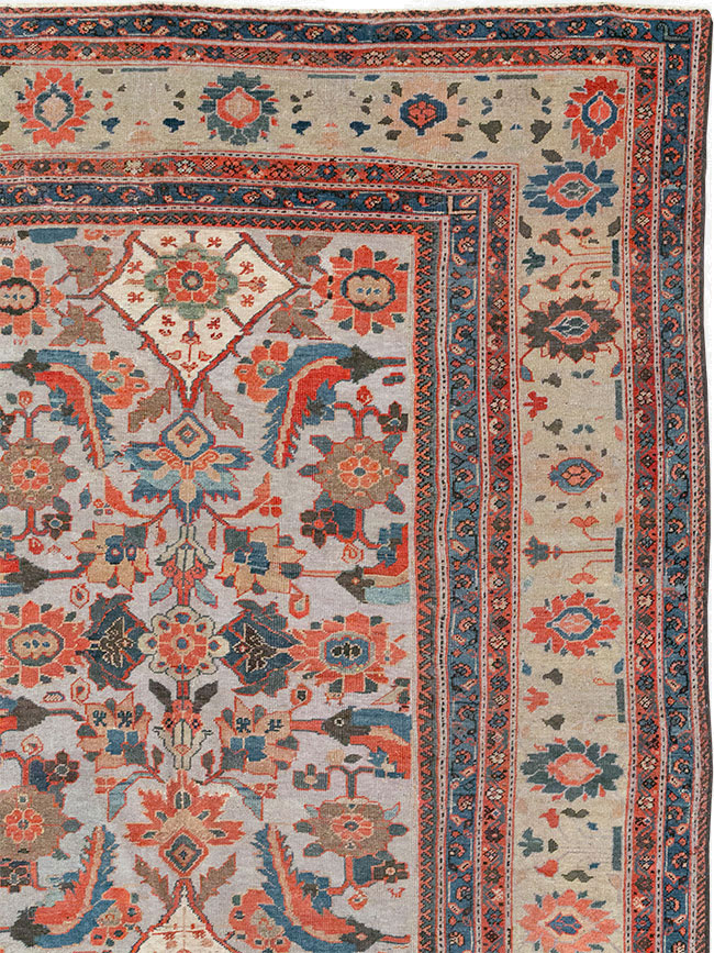Antique Persian Mahal Large Room Size Carpet, No.32406 - Galerie Shabab
