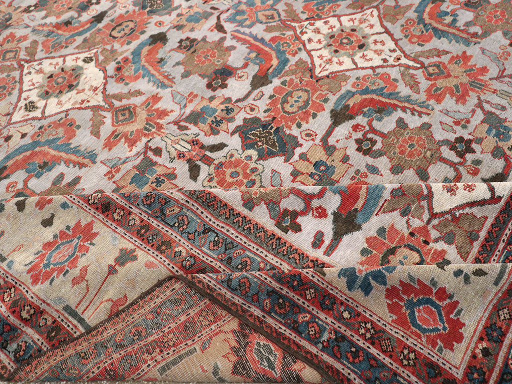 Antique Persian Mahal Large Room Size Carpet, No.32406 - Galerie Shabab
