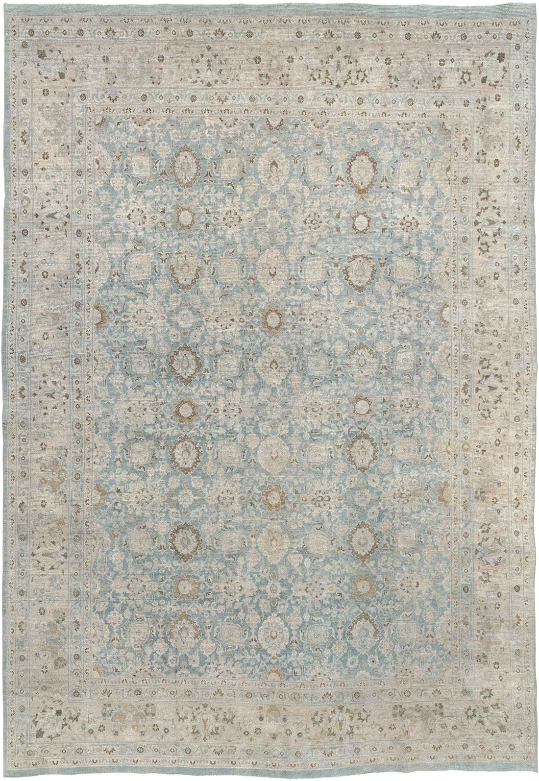 Antique Persian Mashad Room Size Carpet, No.32421 - Galerie Shabab