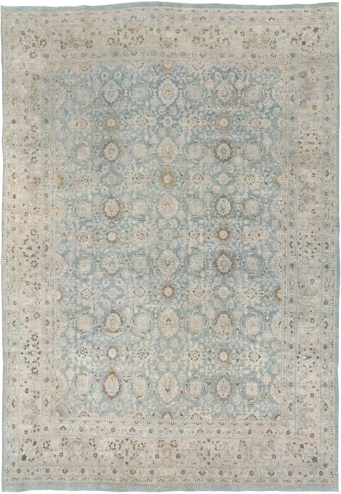 Antique Persian Mashad Room Size Carpet, No.32421 - Galerie Shabab
