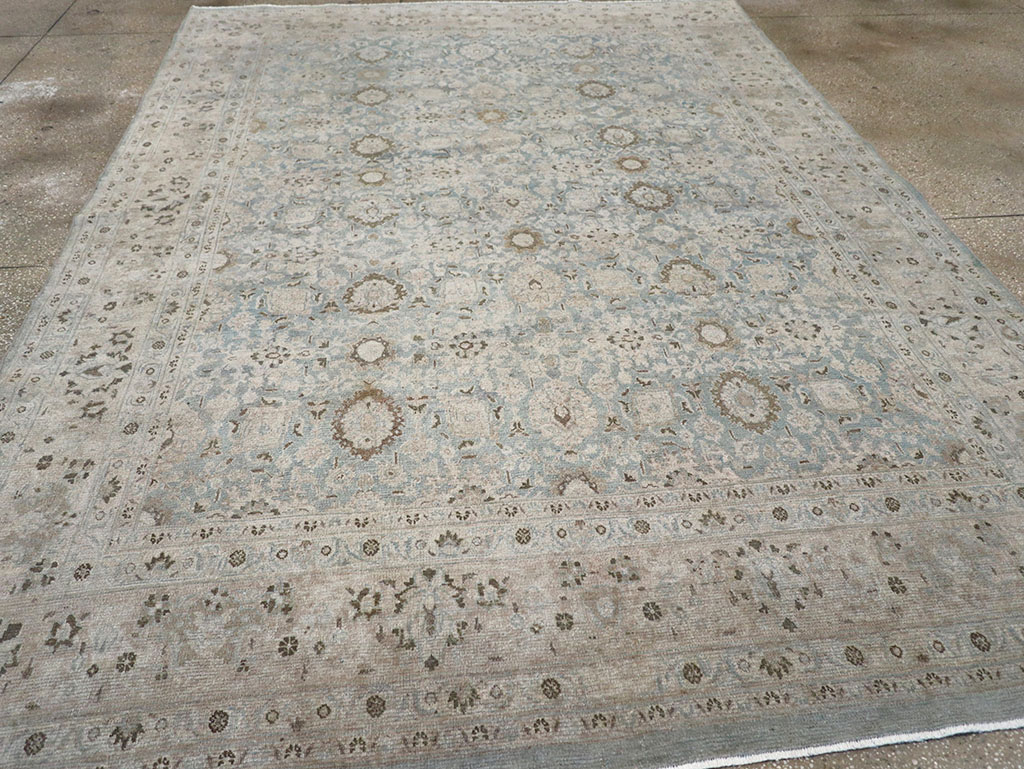 Antique Persian Mashad Room Size Carpet, No.32421 - Galerie Shabab