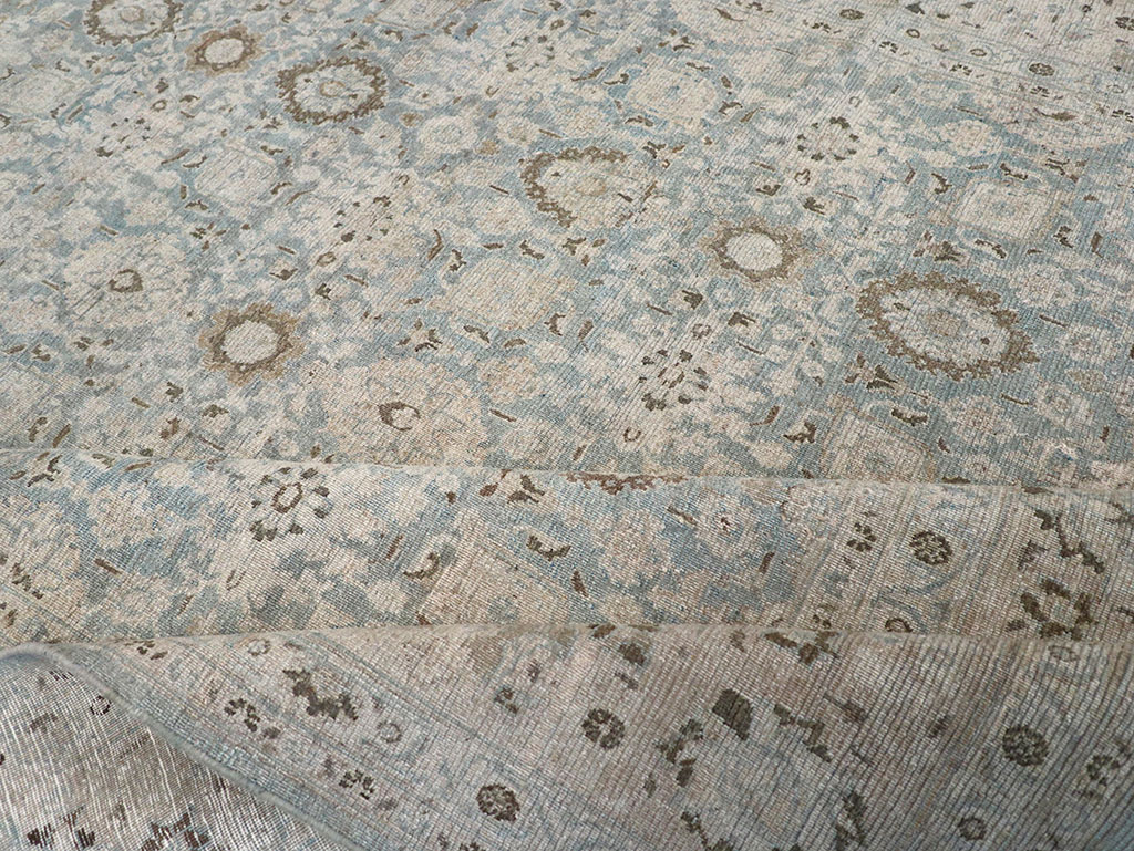 Antique Persian Mashad Room Size Carpet, No.32421 - Galerie Shabab