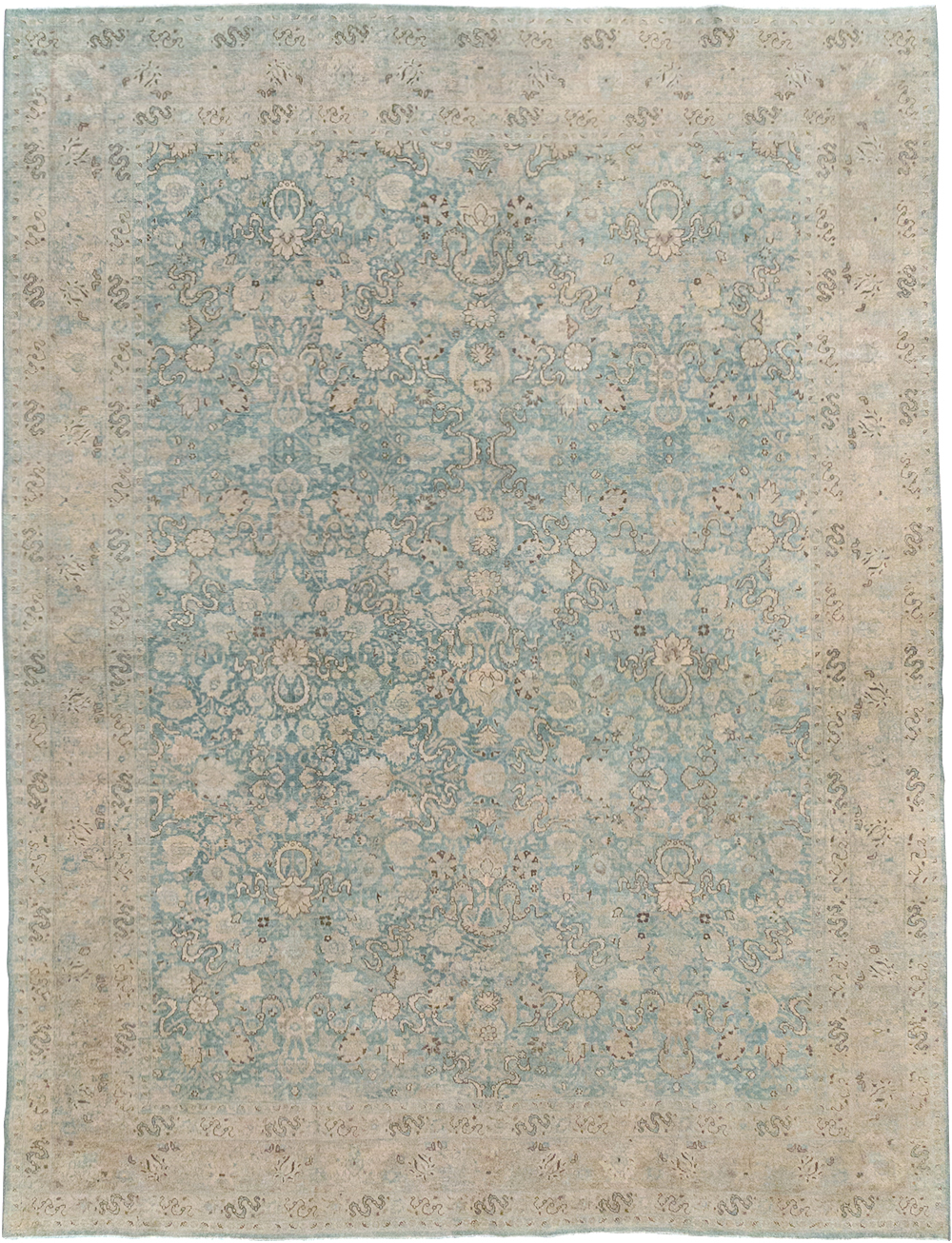 Antique Persian Tabriz Room Size Carpet, No.32422 - Galerie Shabab